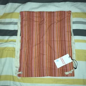 Cotton drawstring backpack